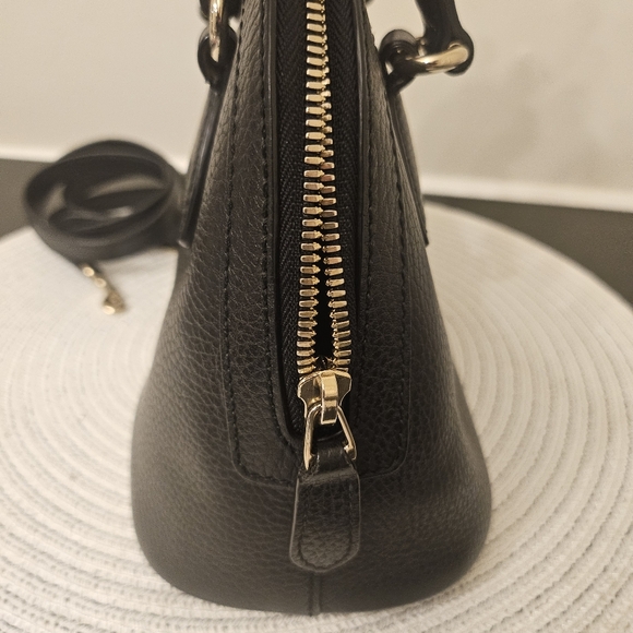 Gucci Small Dome Crossbody Bag Black Pebbled Leather - Picture 6 of 16